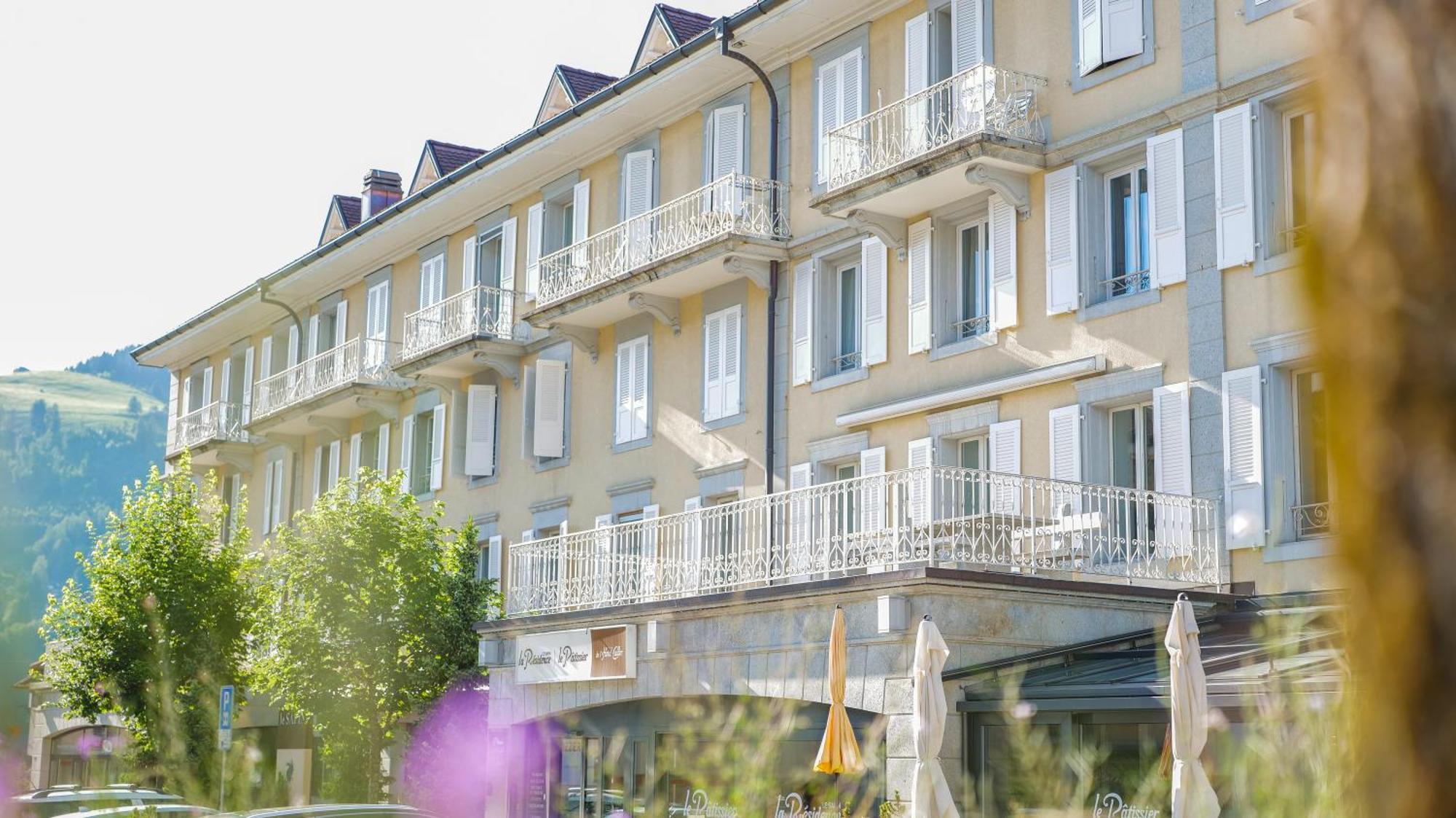 Residence Le Sapin & Bains De La Gruyere Charmey Exterior foto