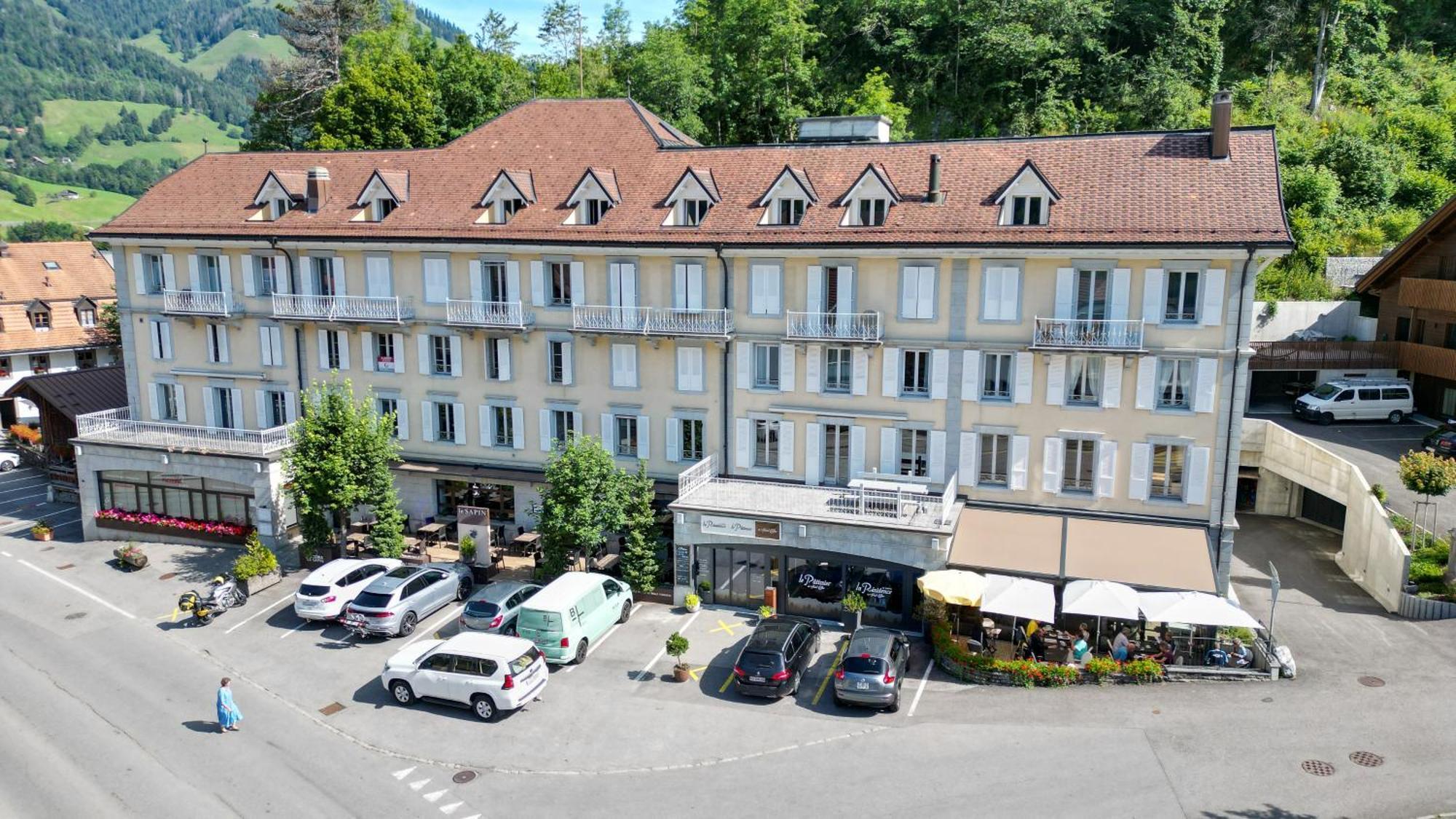 Residence Le Sapin & Bains De La Gruyere Charmey Exterior foto